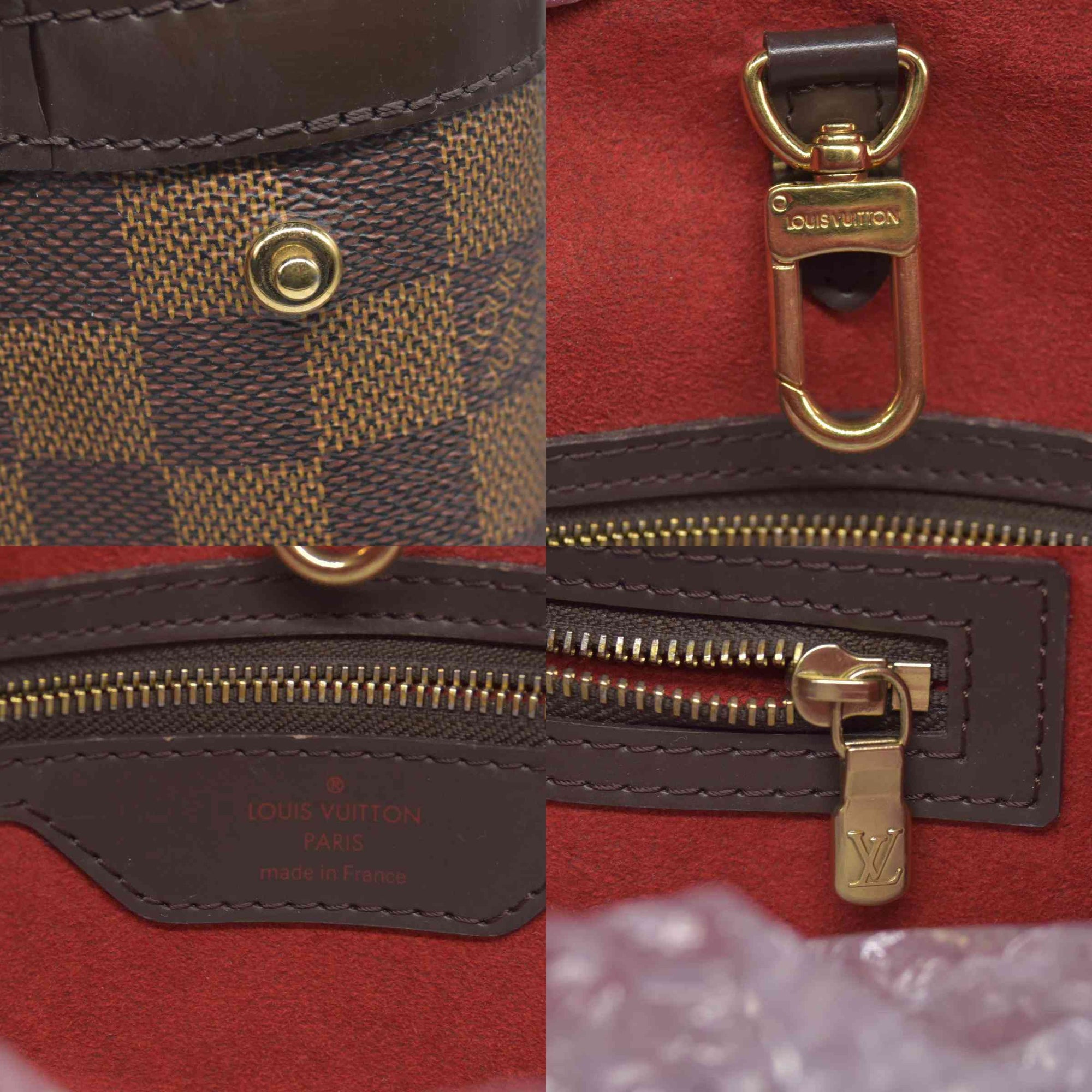 $1880 Louis Vuitton Damier Ebene Hampstead MM CONSIGNMENT