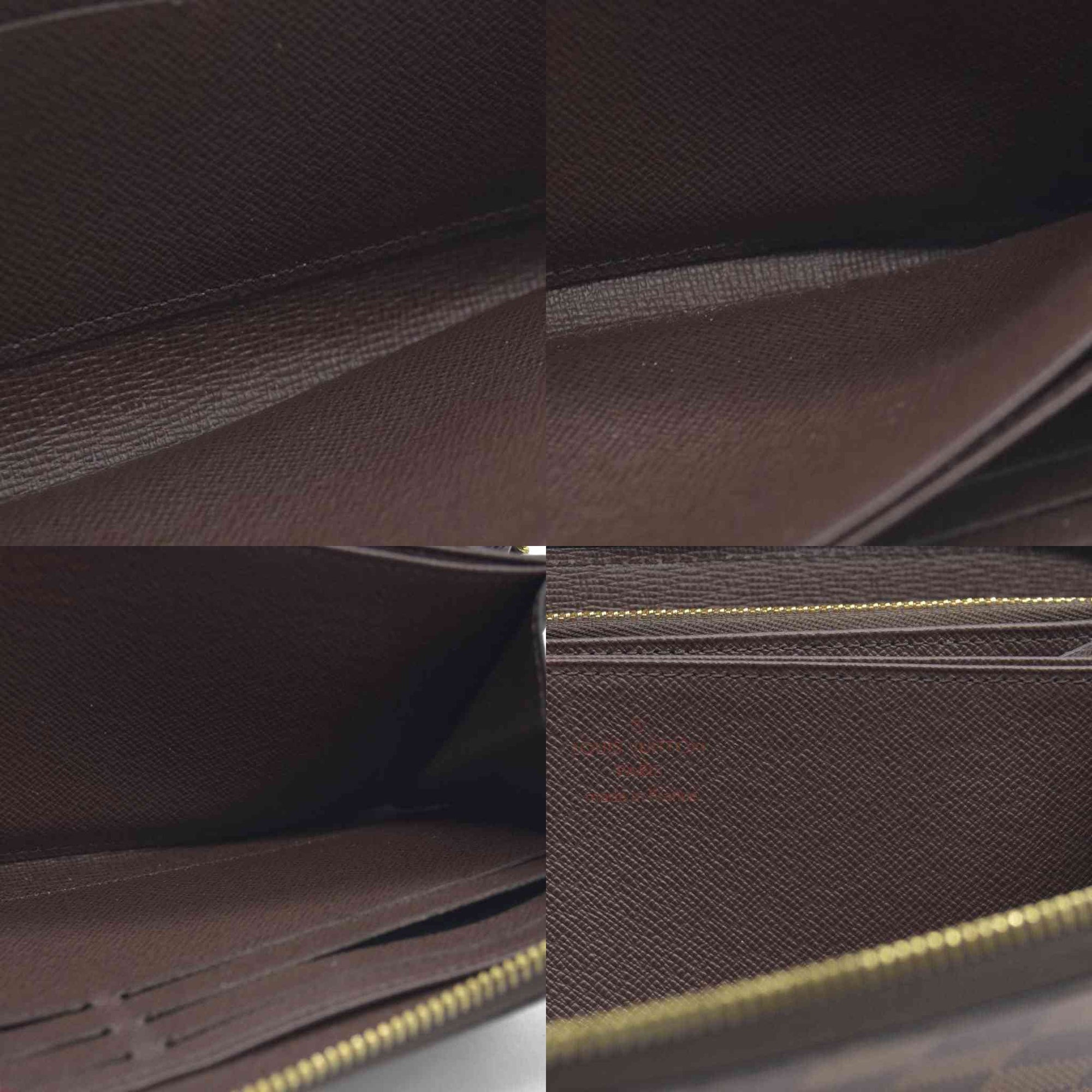 $915 2021 Louis Vuitton  Damier Ebene Zippy Wallet MI0231
