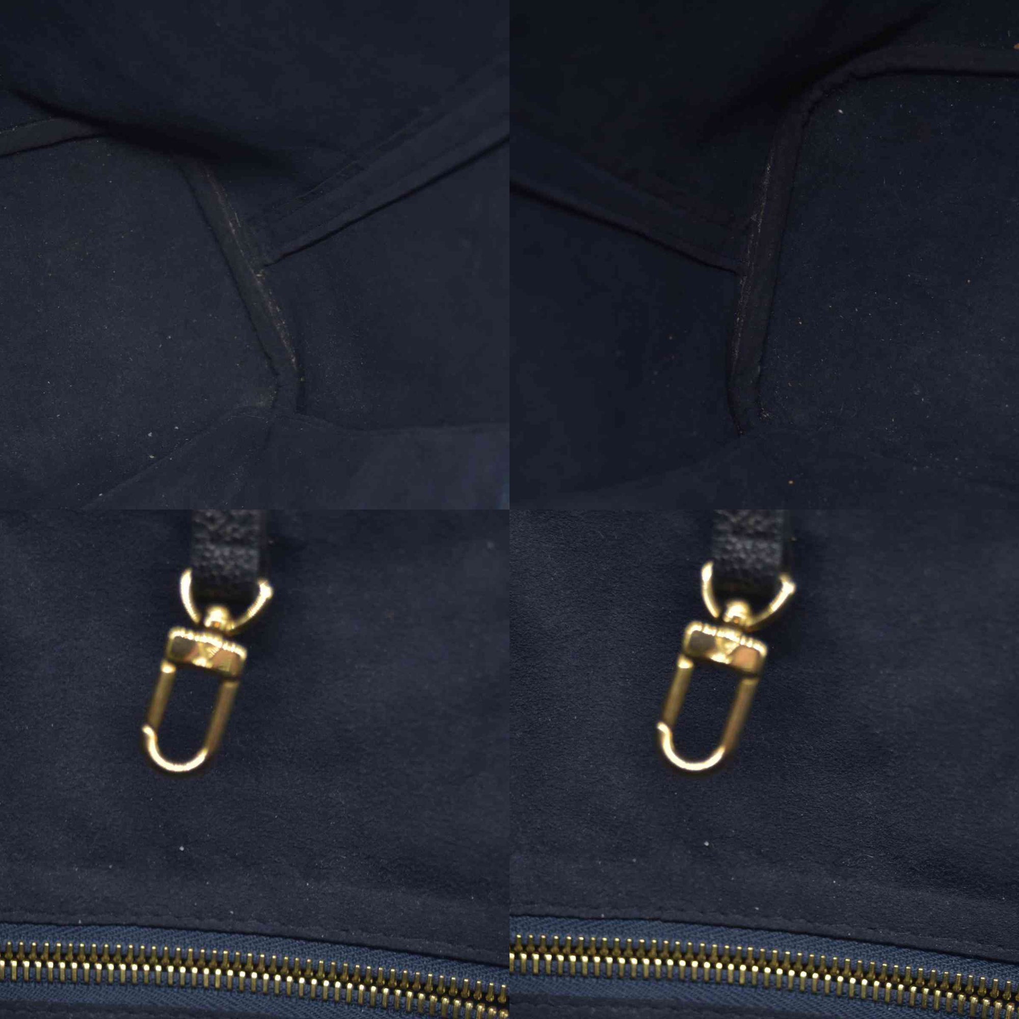 $3050 RFID Louis Vuitton Empreinte Monogram Giant Neverfull MM Black