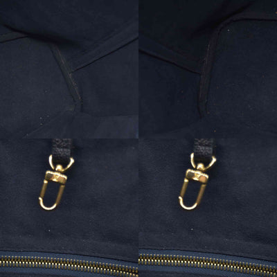 $3050 RFID Louis Vuitton Empreinte Monogram Giant Neverfull MM Black