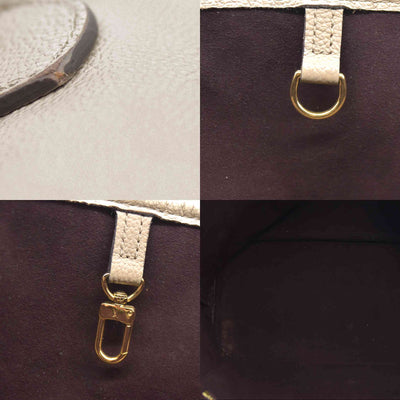 $2940 Louis Vuitton Empreinte Monogram Giant Neverfull MM Tourterelle RFID