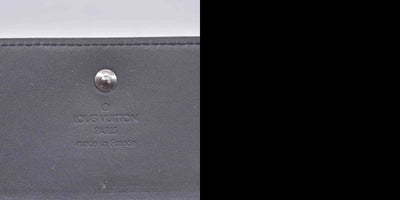 $605 2003 Louis Vuitton Metallic Matt Vernis Compact Wallet Grey TH0033 CONSIGNMENT 10020918