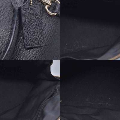 $450 Coach  Leather Top Handle Bag Black CONSIGNMENT