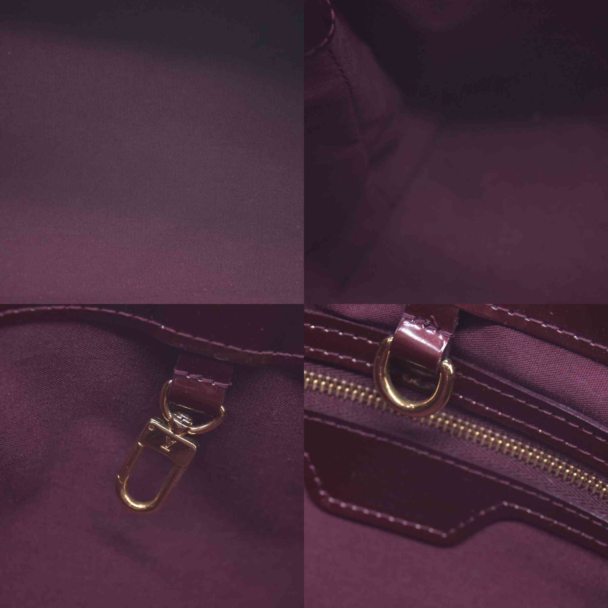 $1270 2010 Louis Vuitton Monogram Vernis Wilshire PM Amarante SN2180 CONSIGNMENT