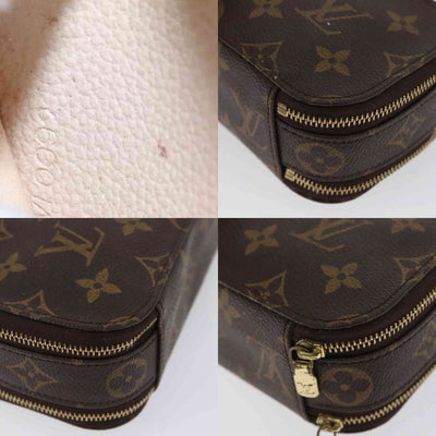 $750 2002 LOUIS VUITTON Monogram Trousse Blush PM VI0092