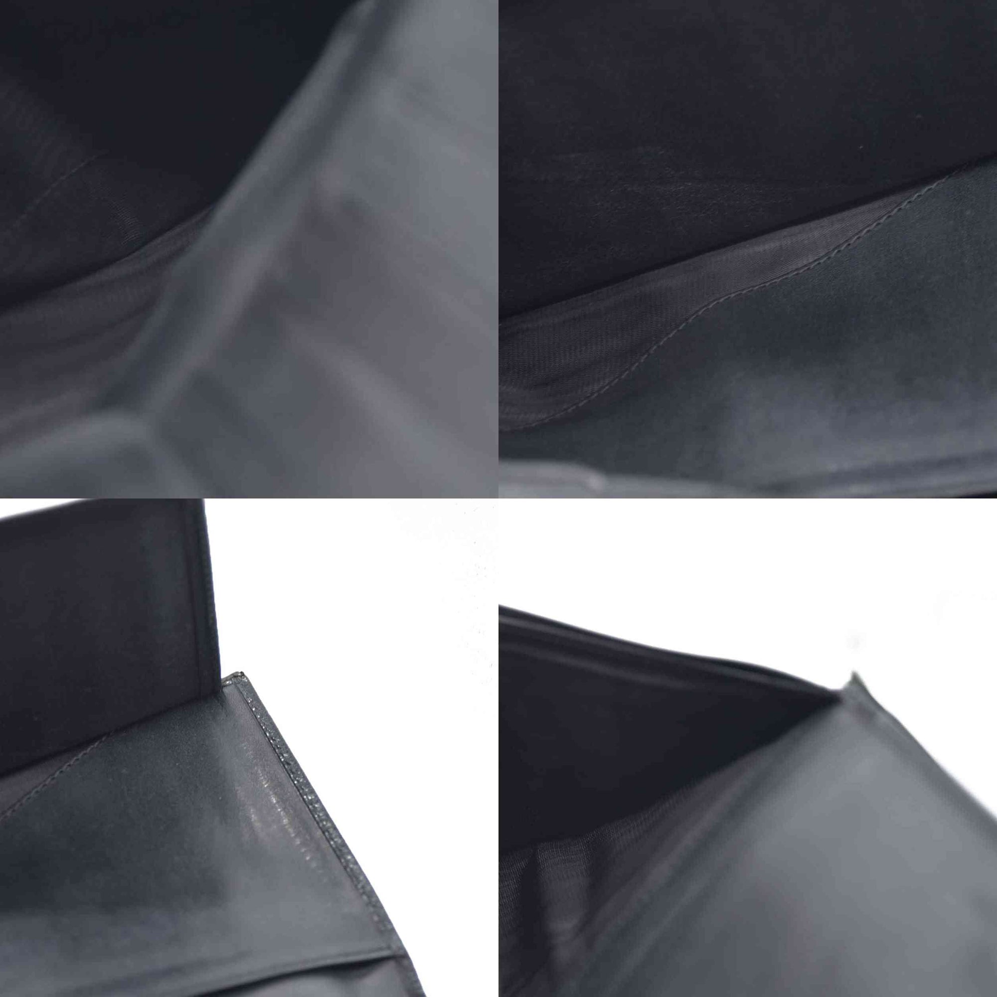 Dolce&Gabbana Leather Long Bifold Wallet Black