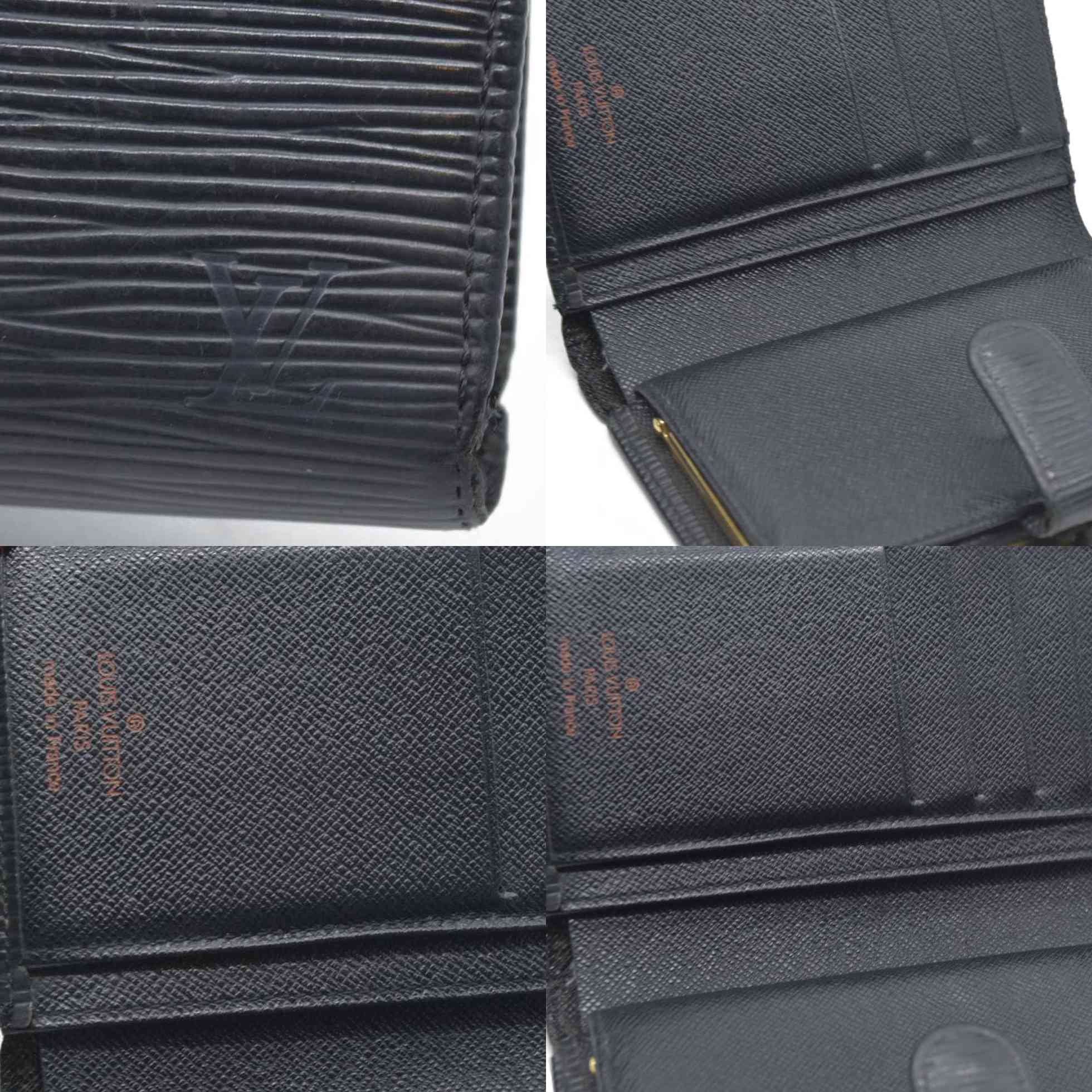 $905 LOUIS VUITTON Epi Porte Monnaie Billets Viennois Wallet