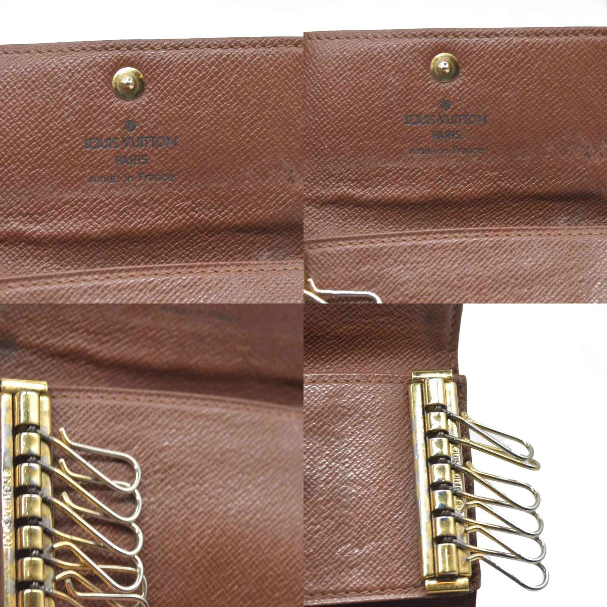 $345 Louis Vuitton Monogram Multicles 6 Ring Key Case Brown CT1916