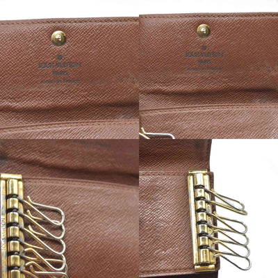 $345 Louis Vuitton Monogram Multicles 6 Ring Key Case Brown CT1916