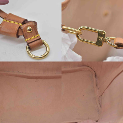 $2170 Louis Vuitton Damier Azur Neo Neverfull MM Rose Ballerine RFID