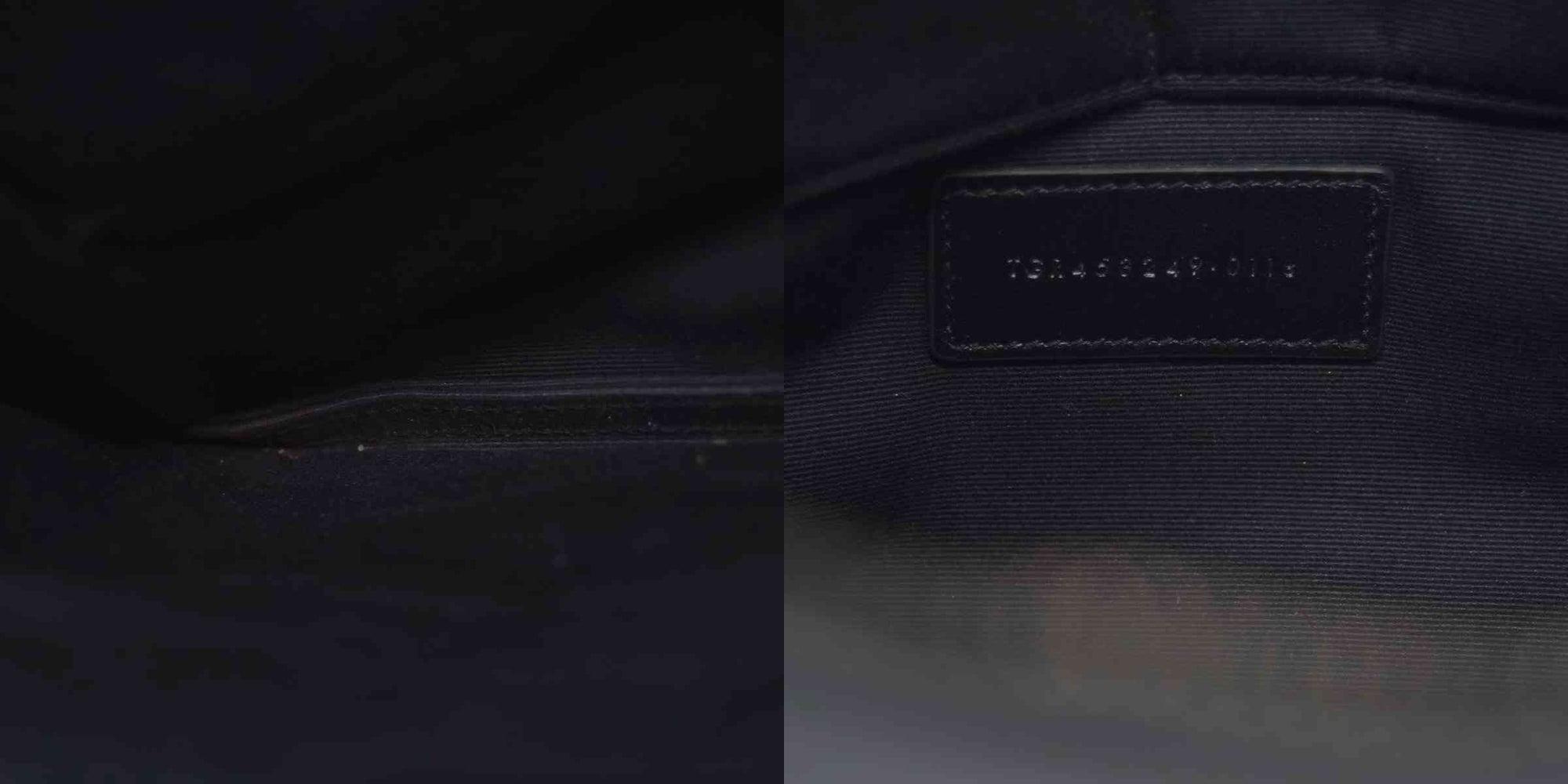 $990 Saint Laurent Croc Monogram Embossed Zip Clutch Black 2018