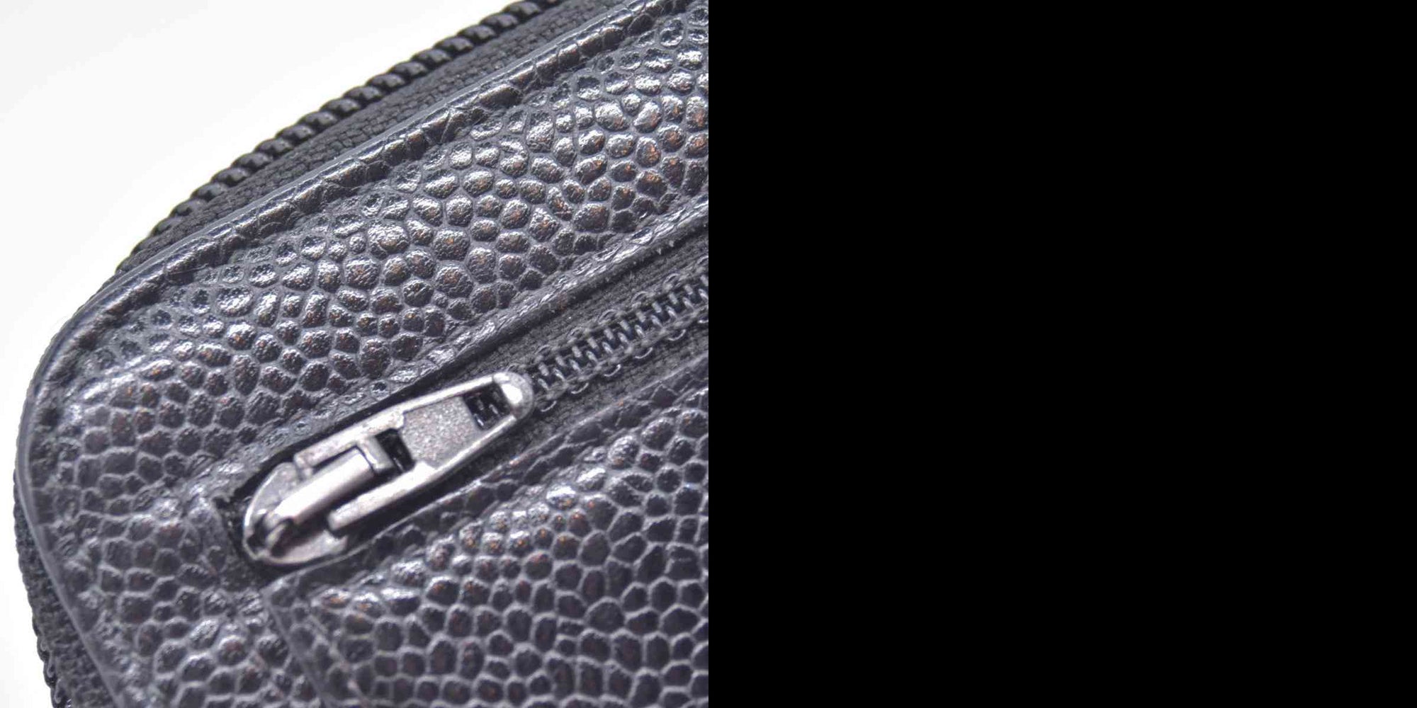 $750 CHANEL Black Caviar Timeless CC Zip Around Wallet CONSIGNMENT 10021437