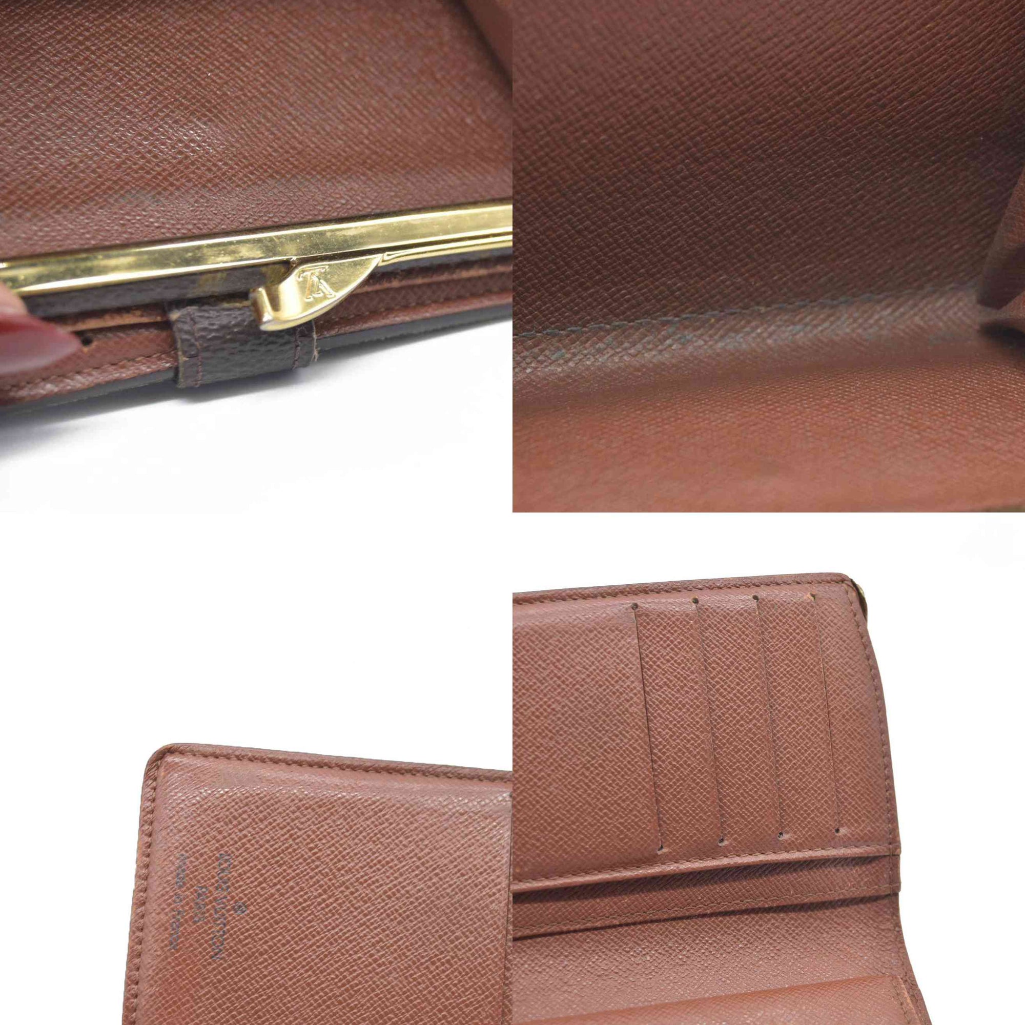 AUCTION $750  Louis Vuitton  Monogram French Purse Wallet MI0020