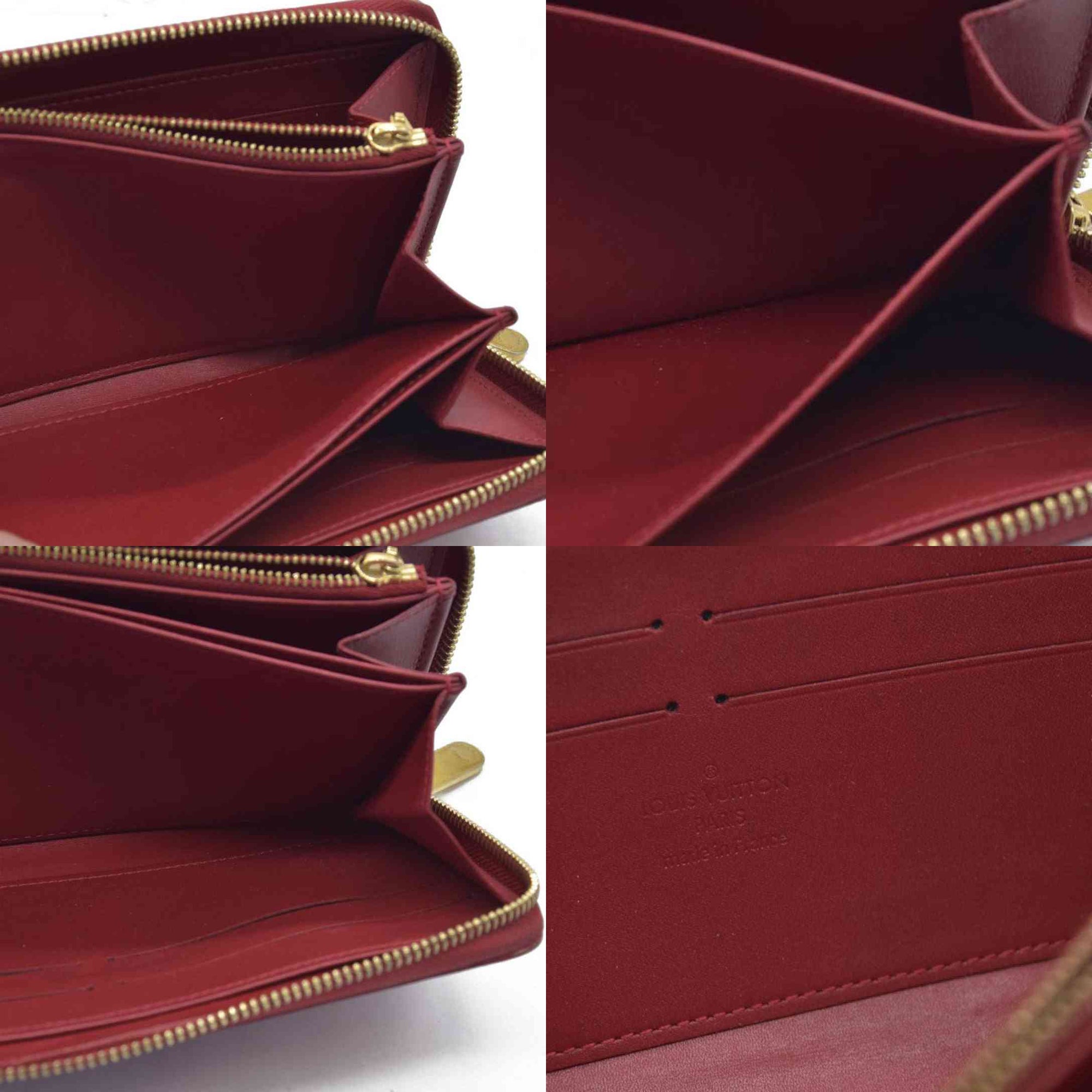 $970 Louis Vuitton Pomme d'Amour Monogram Vernis Zippy Wallet CONSIGNMENT