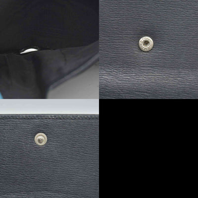 $490 GUCCI Logo Canvas Leather Bifold Wallet Black CONSIGNMENT