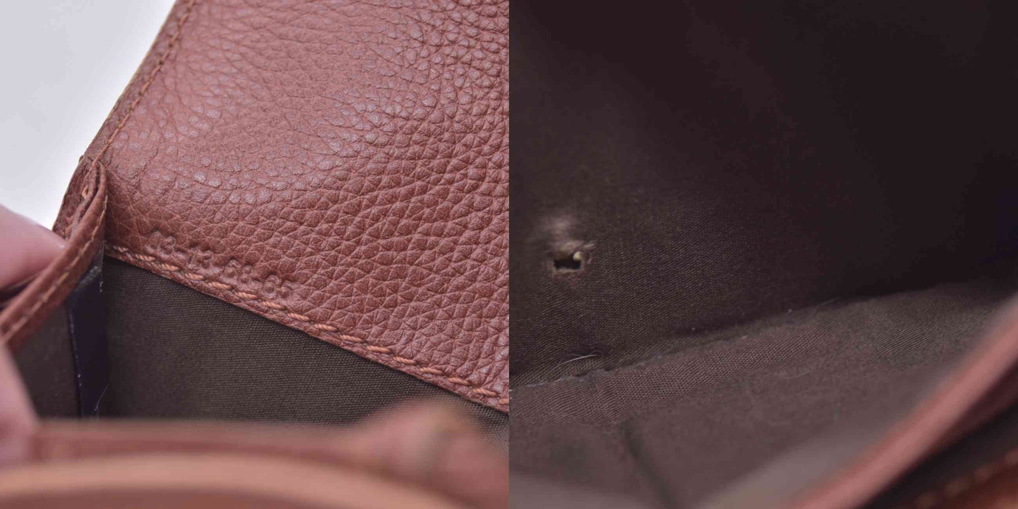 $595 2013 Chloe Brown Leather Paraty Continental Wallet