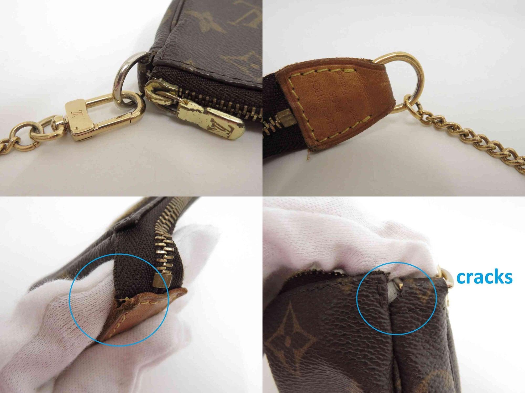 $845 2015 Louis Vuitton Monogram Mini Pochette Accessories SF2115