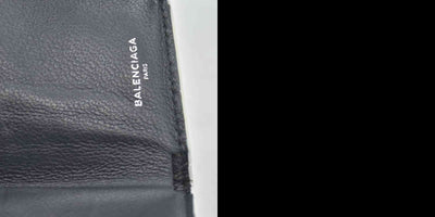 Balenciaga Trifold Compact Wallet Leather Compact Wallet CONSIGNMENT