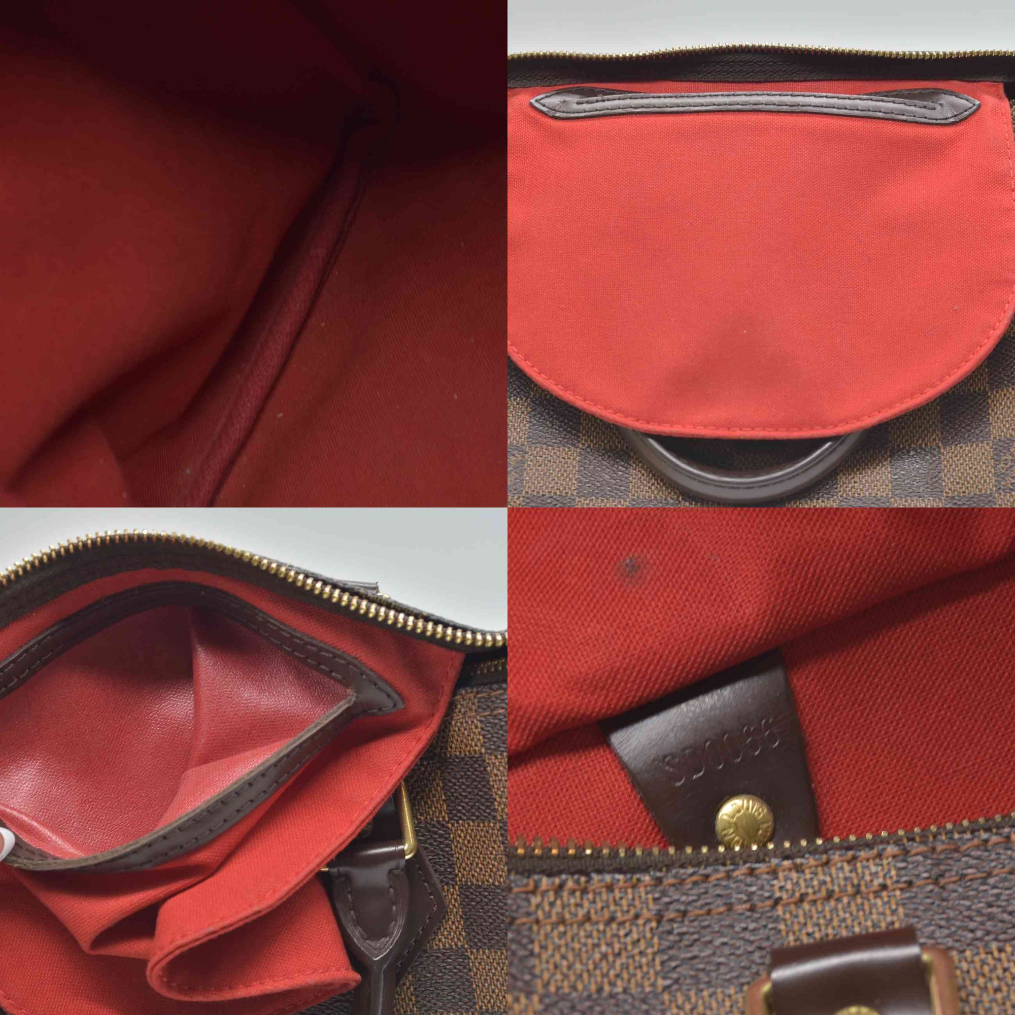 $1490 2006 Louis Vuitton Damier Ebene Speedy 25 SD0066