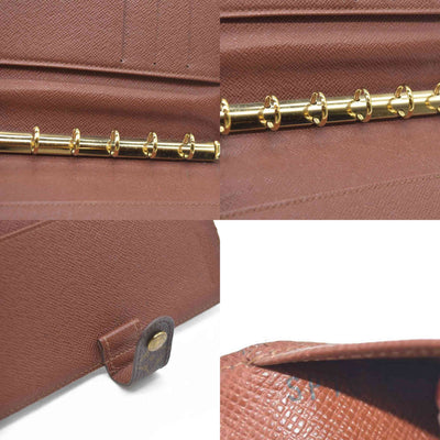 $505 Louis Vuitton Monogram Agenda PM Notebook Cover Brown SP1010