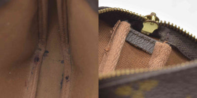 AUCTION $1290 Louis Vuitton Monogram Pochette Accessories AR1011