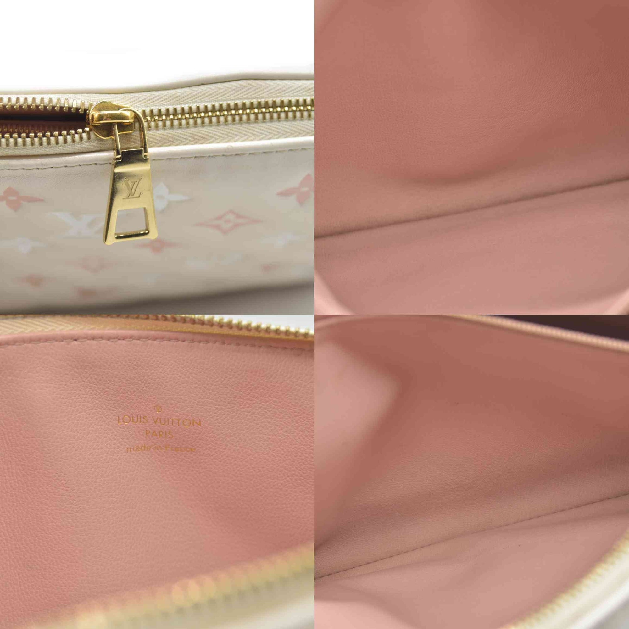 $5100 Louis Vuitton Lambskin Embossed Monogram Coussin PM Natural Creme 2023