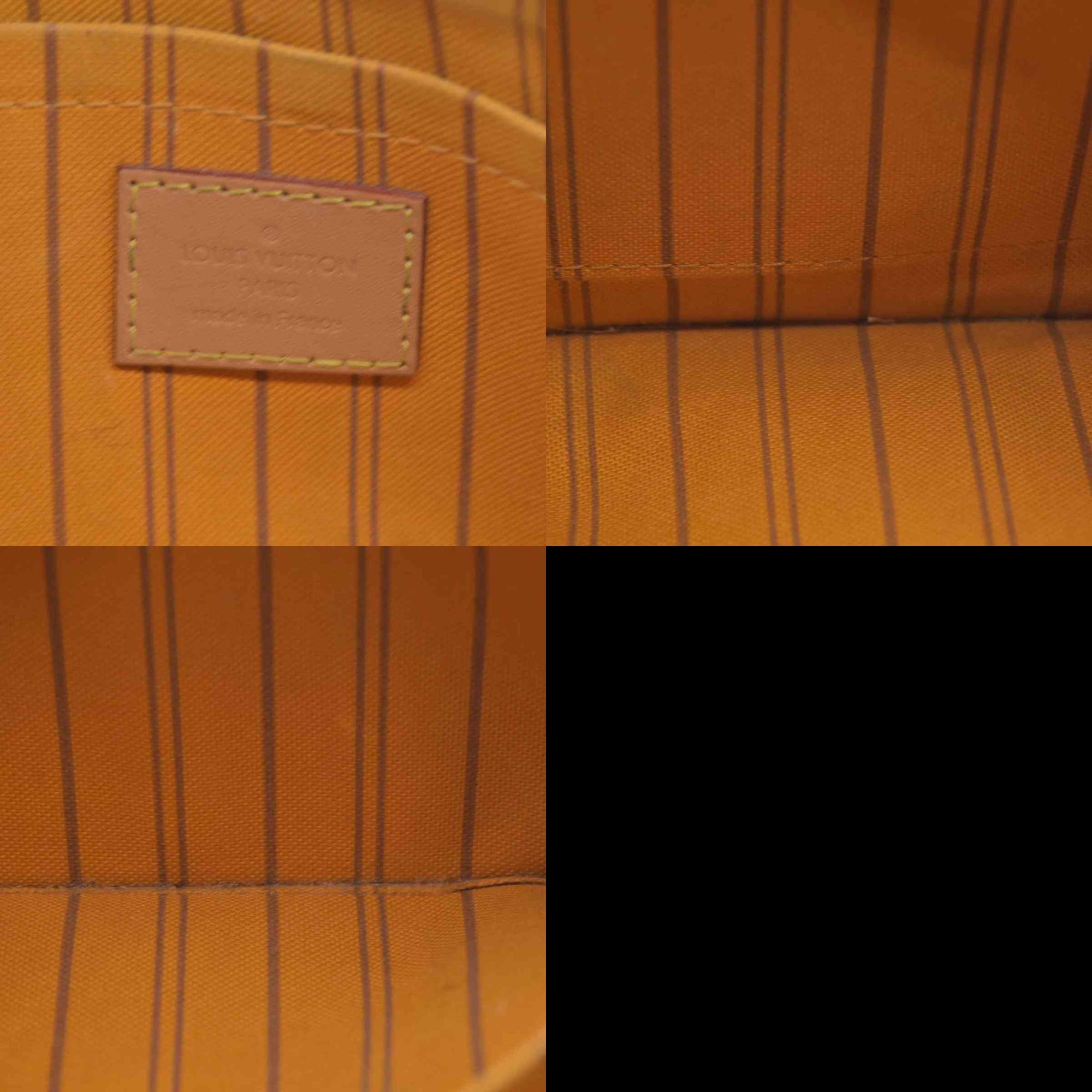 $650 Louis Vuitton Damier Azur Braided Neverfull MM Tote Pochette