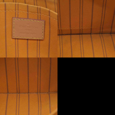 $650 Louis Vuitton Damier Azur Braided Neverfull MM Tote Pochette