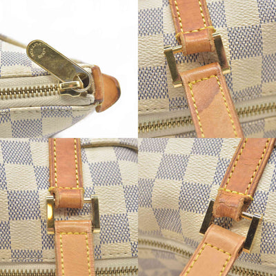 $1270 2009 Louis Vuitton Totally PM White Damier Azur AR2099