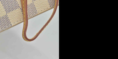 $600 Louis Vuitton Damier Azur Neverfull MM GM Pochette Rose Ballerine 10019218