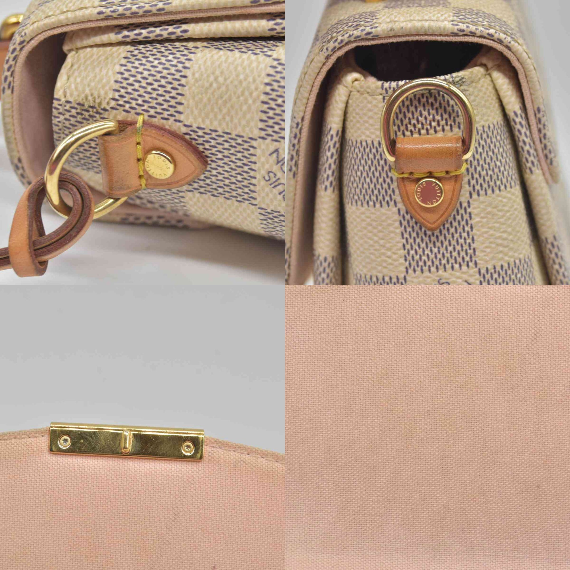 $2000 2018 Louis Vuitton Damier Azur Croisette FL2138