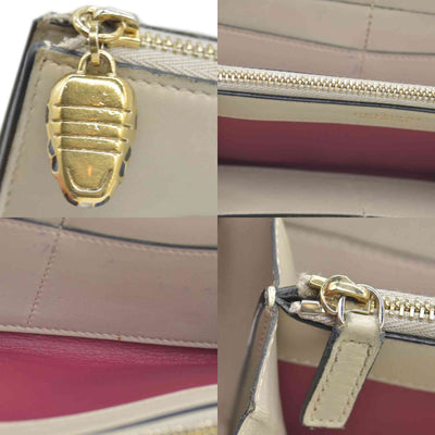 $840 Bvlgari Serpenti leather wallet CONSIGNMENT