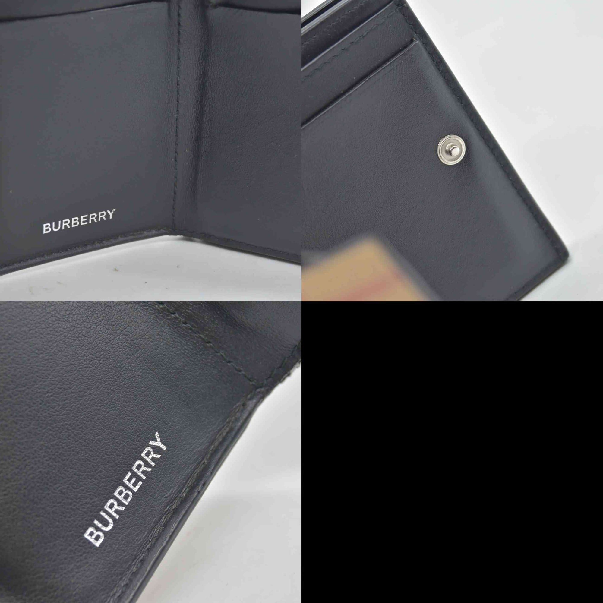 $590 Burberry Men's Trifold Wallet Archive Beige