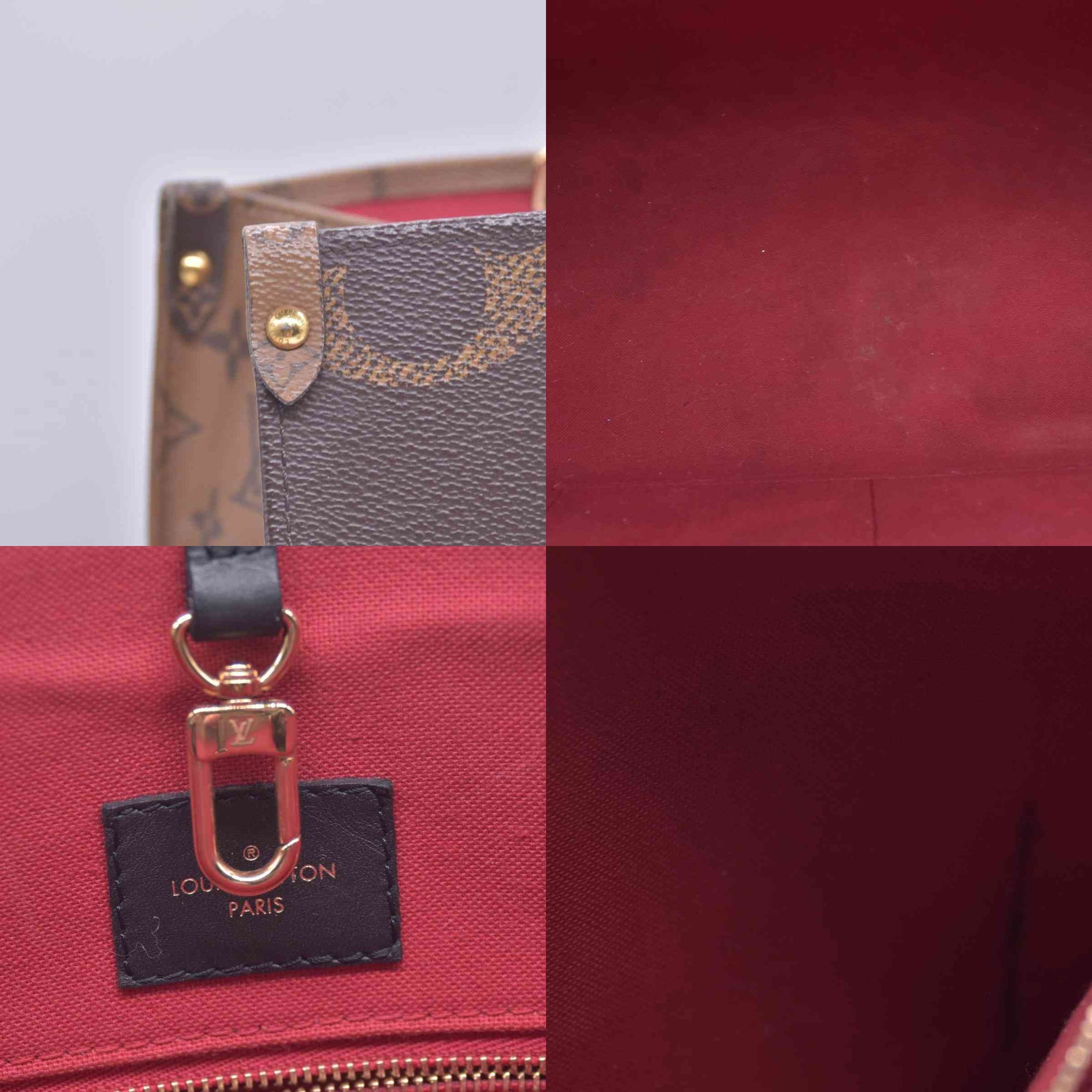 $3300 RFID Louis Vuitton Reverse Monogram Giant Onthego MM