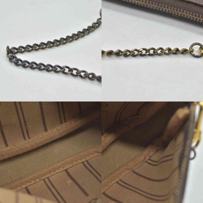 $835 2007 Louis Vuitton Monogram Complice Trunks and Bags Mini Pochette Accessories Beige FL3077