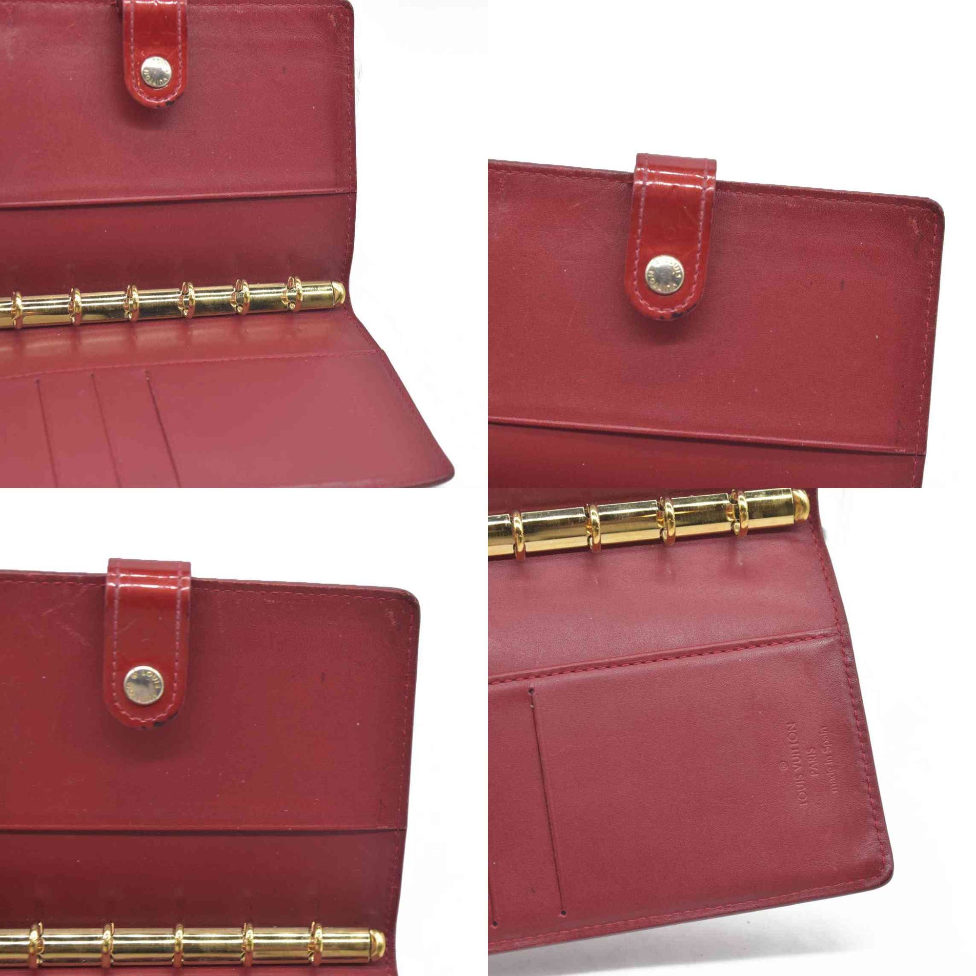 $465 Louis Vuitton  Vernis Small Ring Agenda Cover Pomme D'Amour