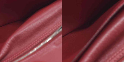 AUCTION $1570 Hermes Epsom Bearm Souffle Bifold Wallet Burgandy