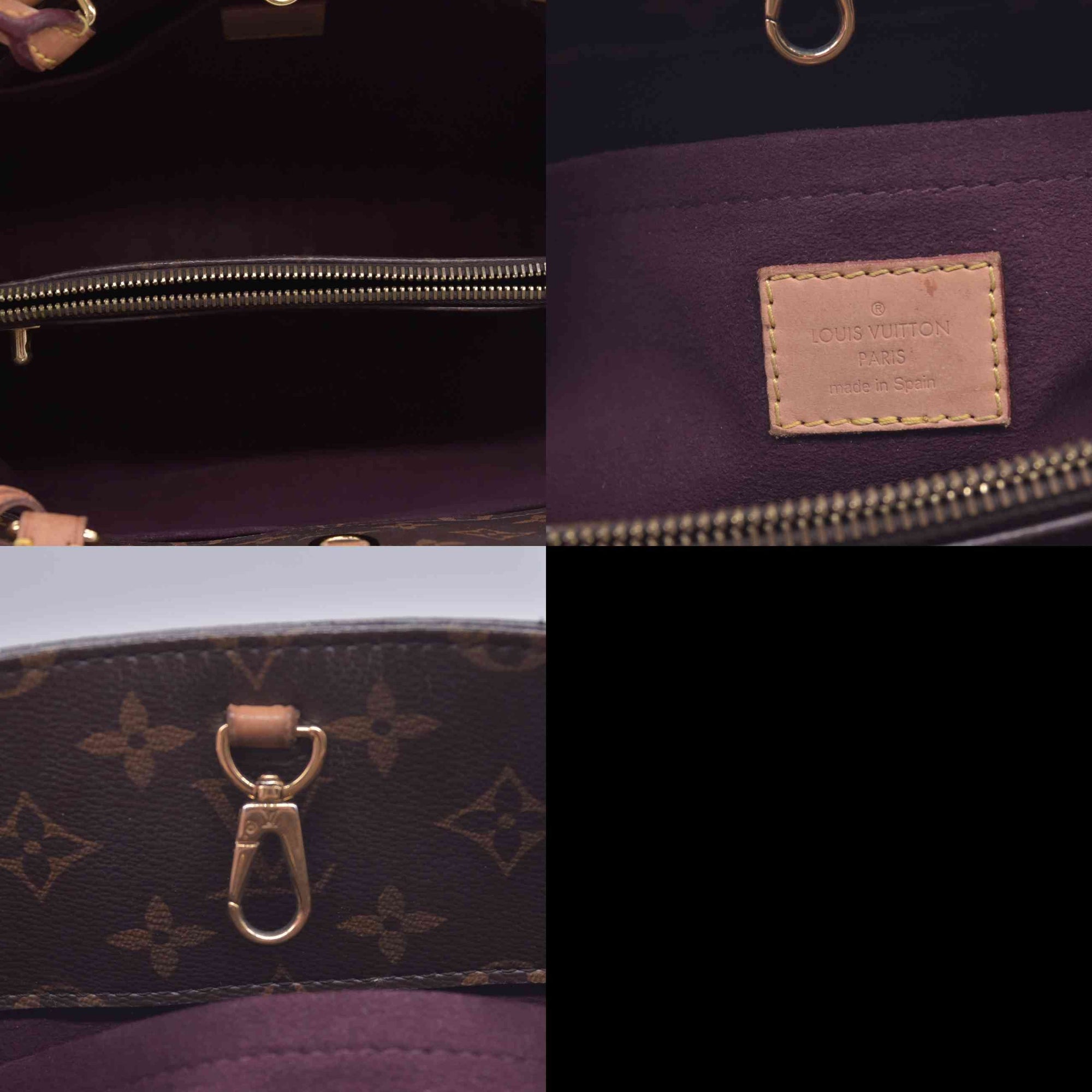 $2910 2015 Louis Vuitton Monogram Montaigne MM CA3115