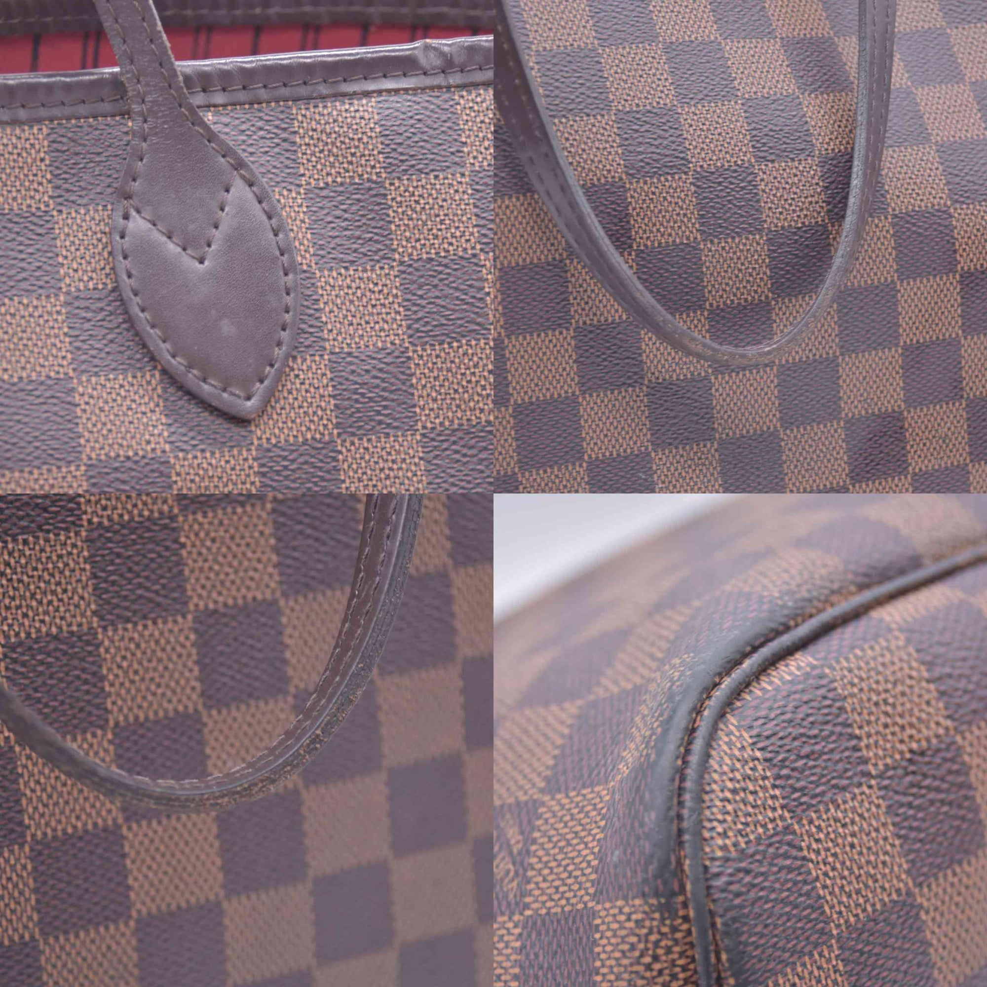 $2240 2018 Louis Vuitton Damier Ebene Neverfull MM with Pouch SD2168