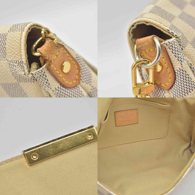 2015 $1650 Louis Vuitton Damier Azur Favorite MM FL1134