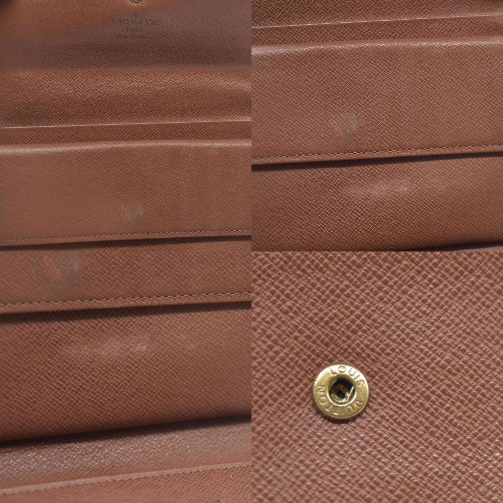 $610 LOUIS VUITTON Monogram Alexandra Trifold Wallet SP0090