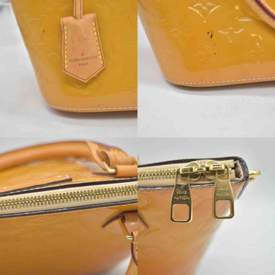 $1560 2014 LOUIS VUITTON Vernis Montebello PM Dune DR2194