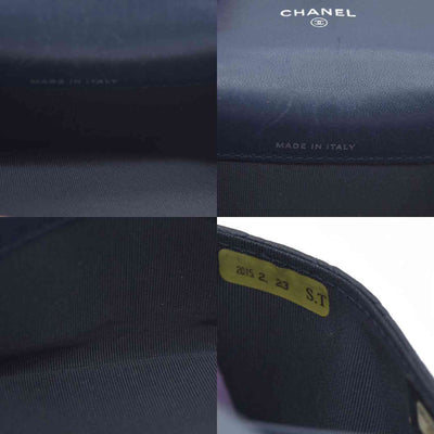 AUCTION $525 Chanel Interlocking CC Logo Card Holder