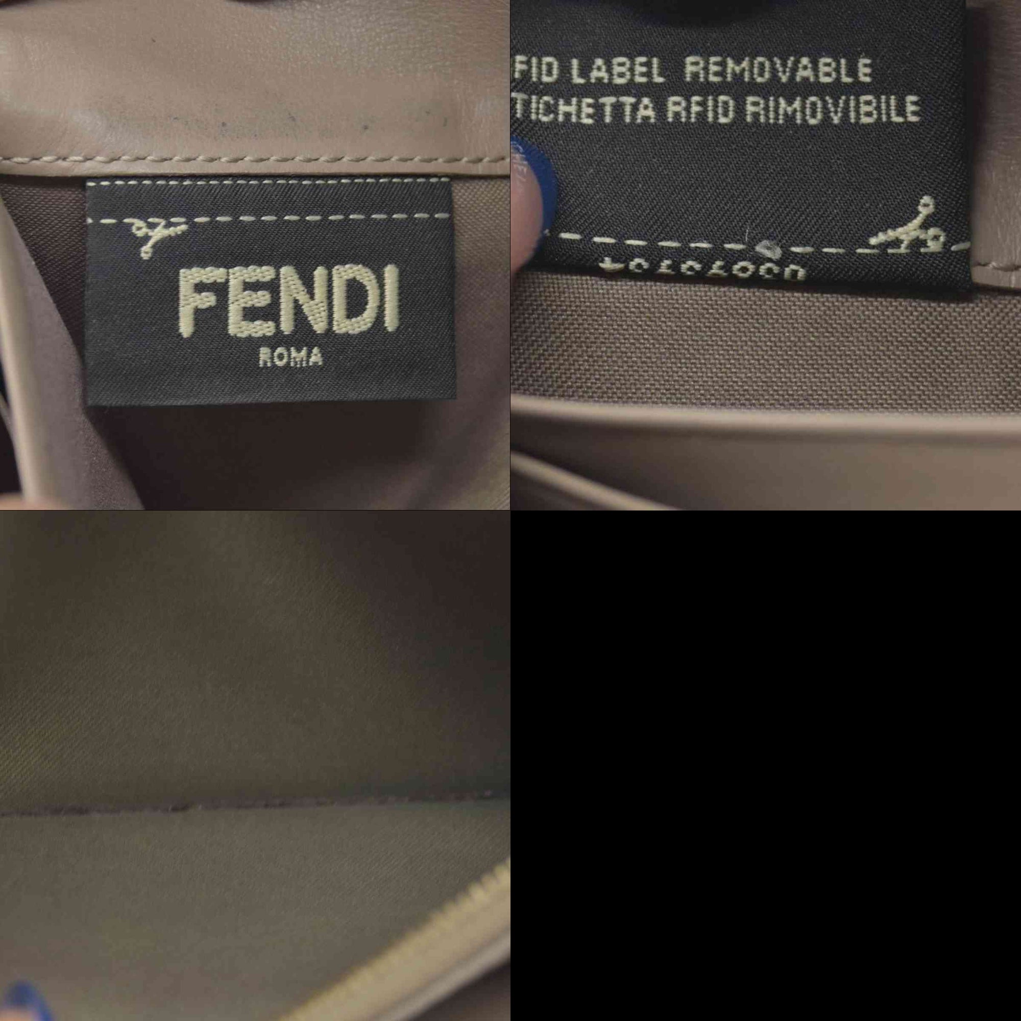 $850 Fendi Fendi Taupe Leather F Fendi Continental Wallet CONSIGNMENT