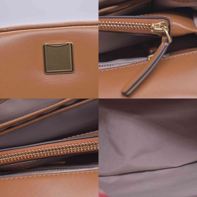 $528 TORY BURCH Fleming Soft Convertible Puffed Quilted Shoulder Bag Cognac Brown CONSIGNMENT 10021508