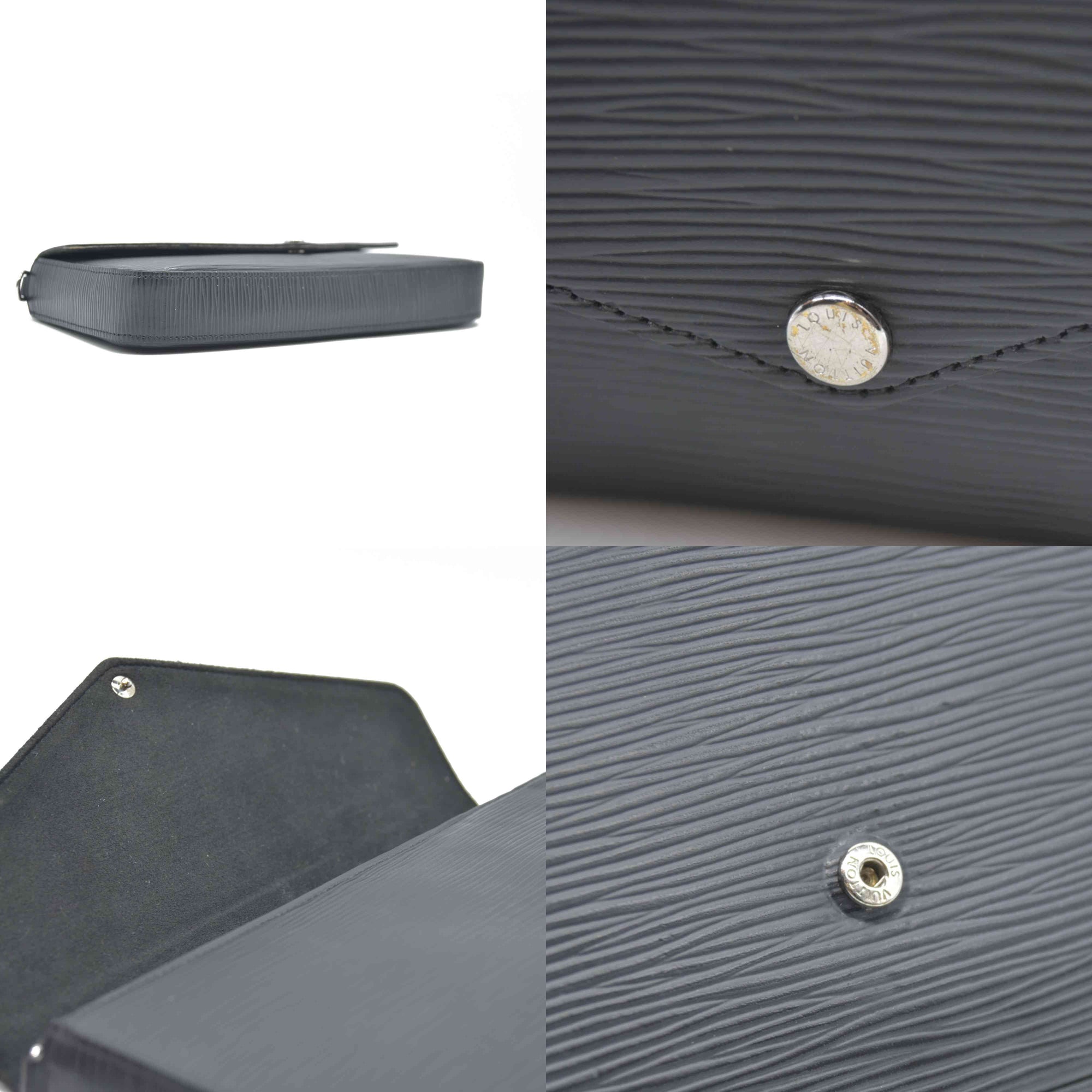 LOUIS VUITTON  Epi Pochette Felicie Black  Noir $1720