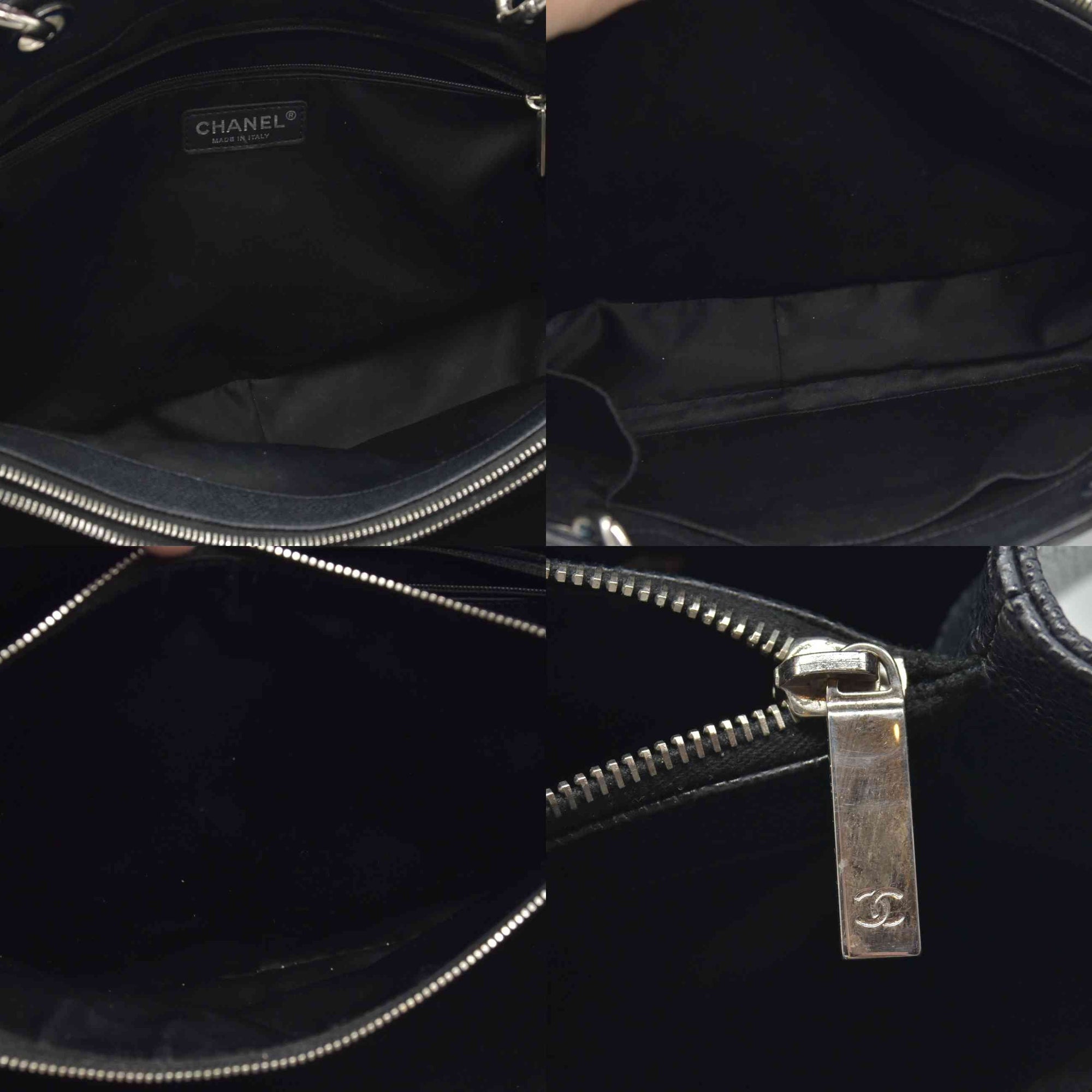 Chanel Caviar Quilted XL Grand Shopping Tote GST Black