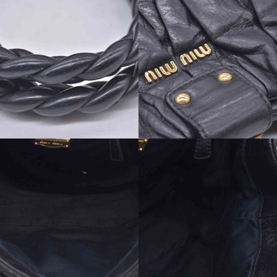 Miu Miu Leather Matelasse Bauletto Aperto Coffer CONSIGNMENT 10021137
