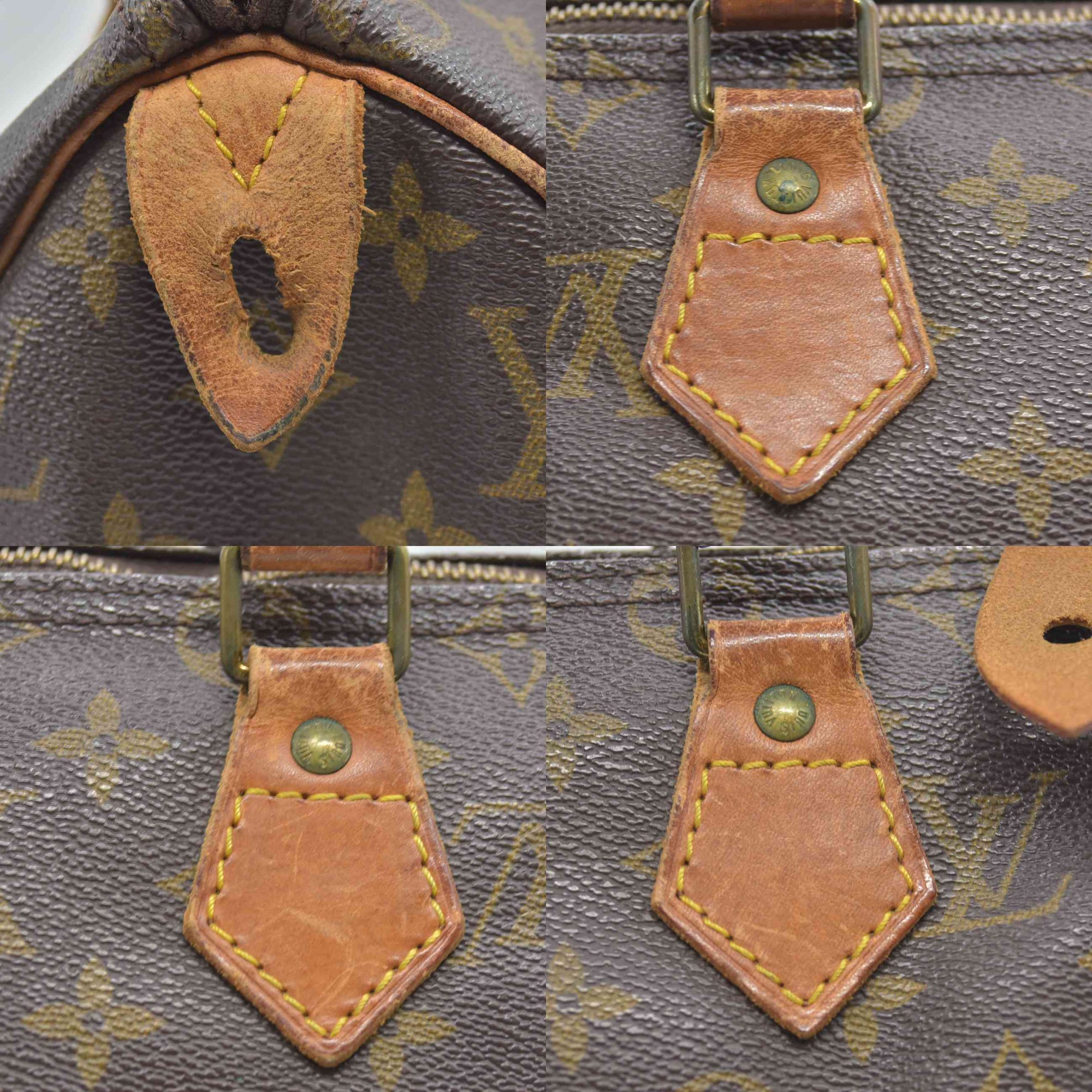 $1490 1990 Louis Vuitton Monogram Speedy 25 MI1920