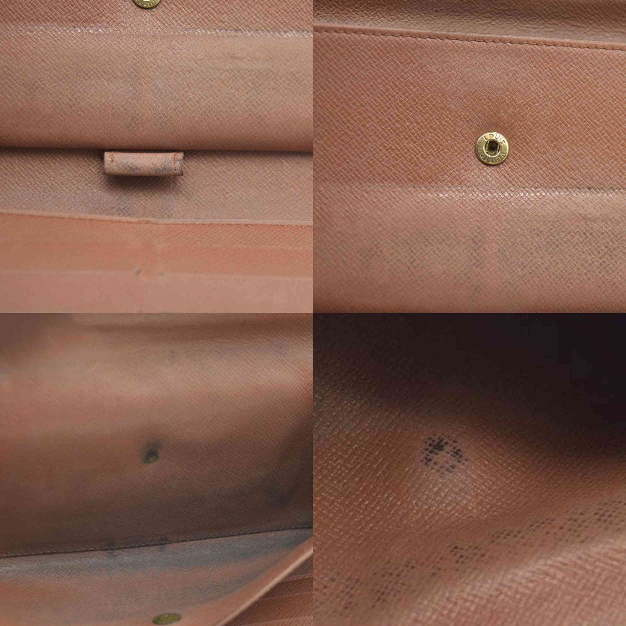 Louis Vuitton Monogram Porte Tresor International Trifold Long Wallet TH0928